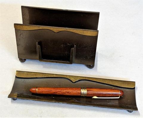 Bradley And Hubbard Letter Holder And Pen Tray Set. Ca. 1920s, USA ...